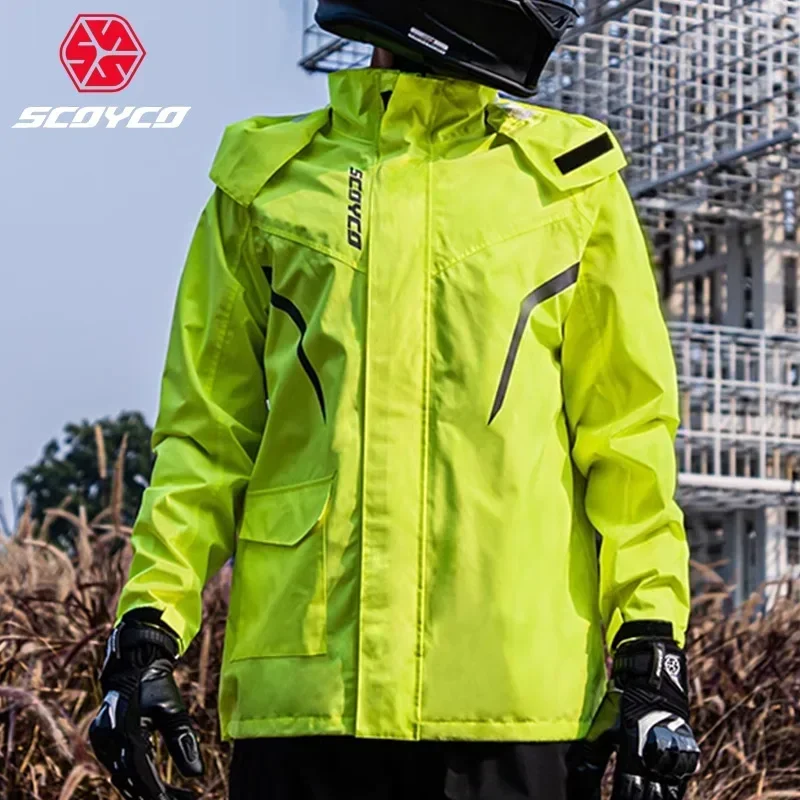 Fishing Rain Suit - SCOYCO Motorcycle Split Raincoat Set Rainstorm