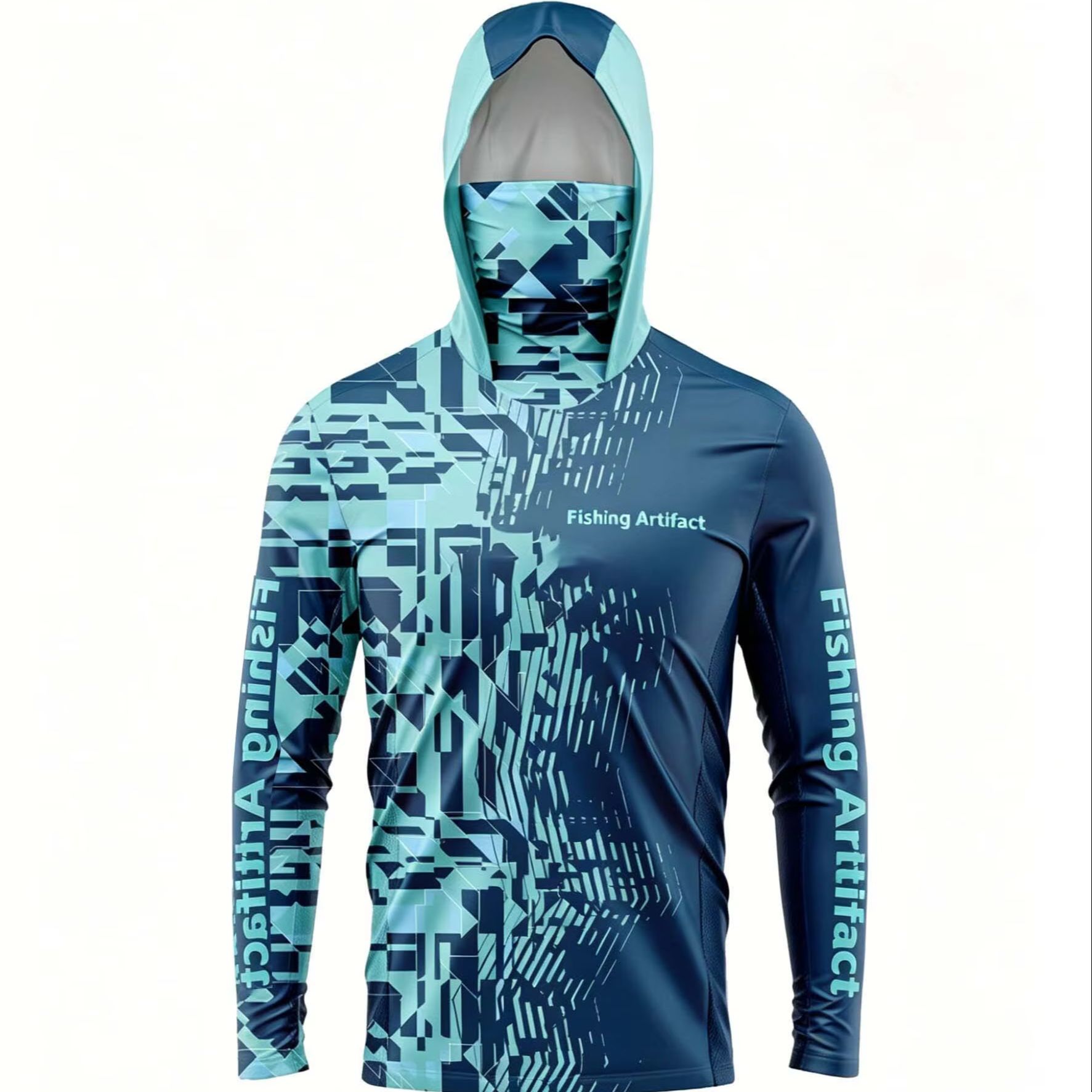 Men's Summer Fishing Hoodie, L - Fishing Mask Sun Protection review and price