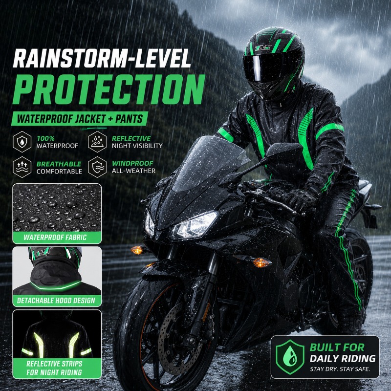 Motorcycle Rain Suit Waterproo - Fishing Rain Suit review and price