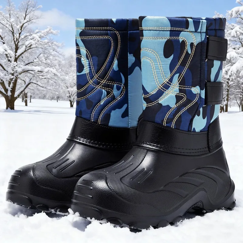 Men Camo High‑Top Winter Snow  - Fishing Boots review and price